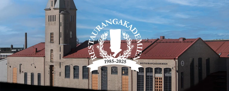 Restaurangakademiens lokaler och logotyp