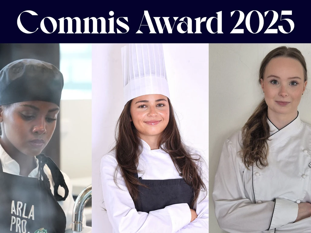 Tre finalister i commis award 2025
