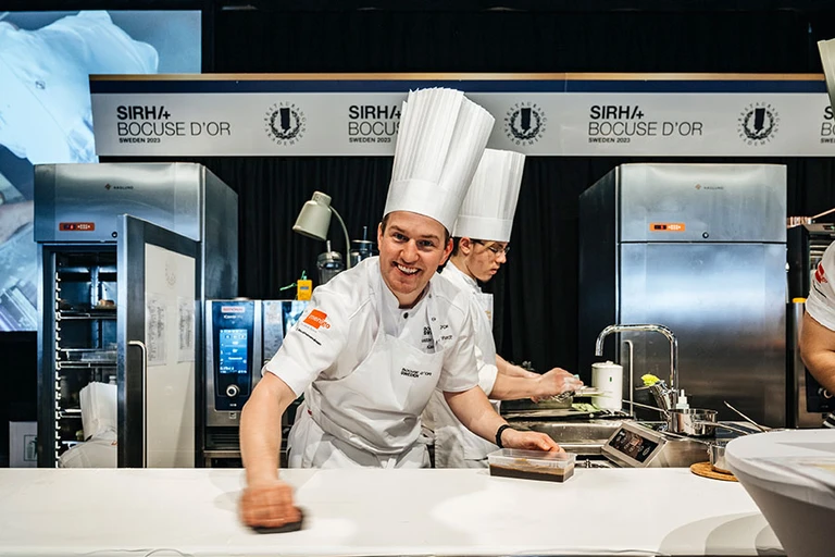 Gustav Leonhardt under kvalet till Bocuse d'Or 2023